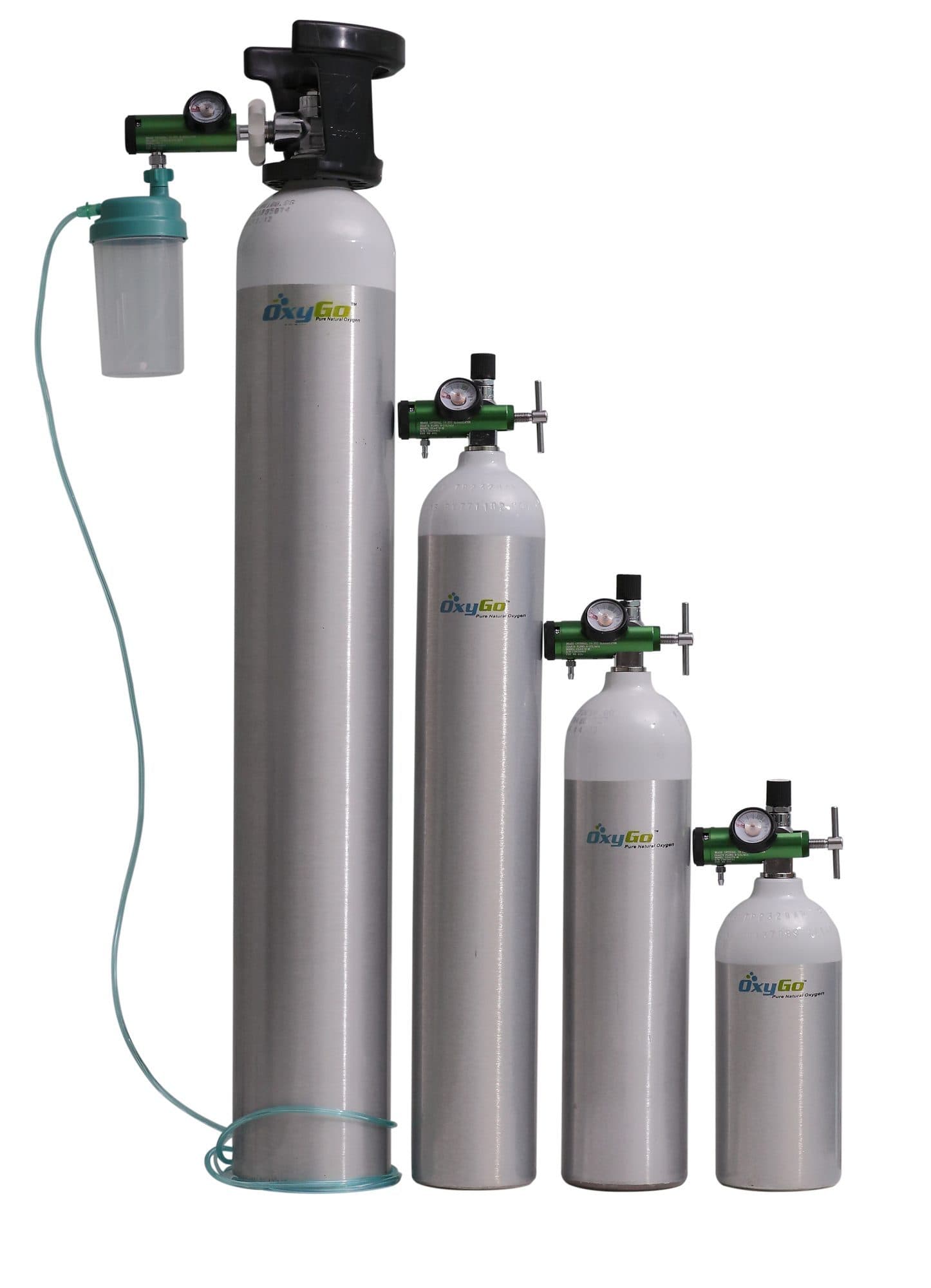 OxyGo portable medical-oxygen cylinder family