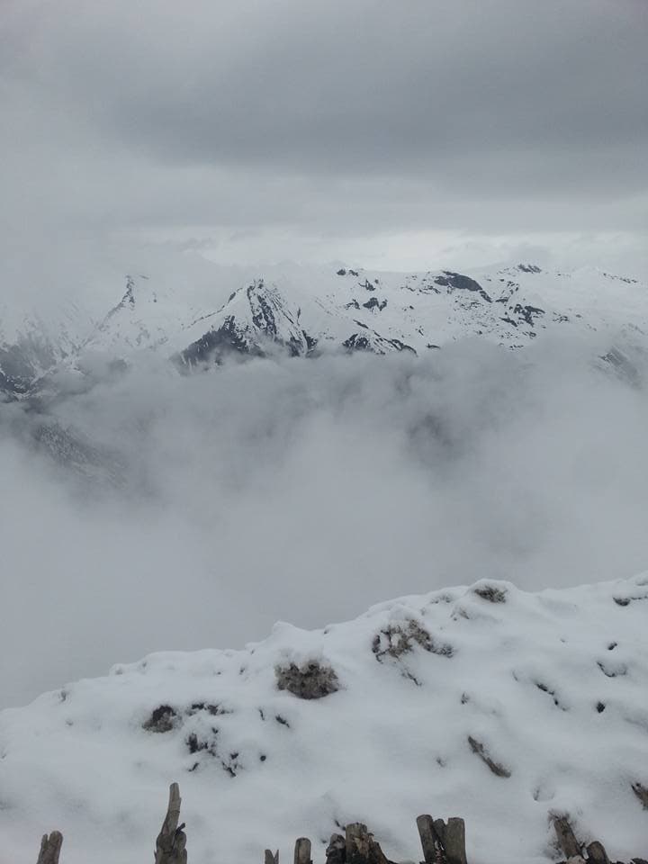 Snow-bound peaks of the Siachen region, the world's highest battlefield